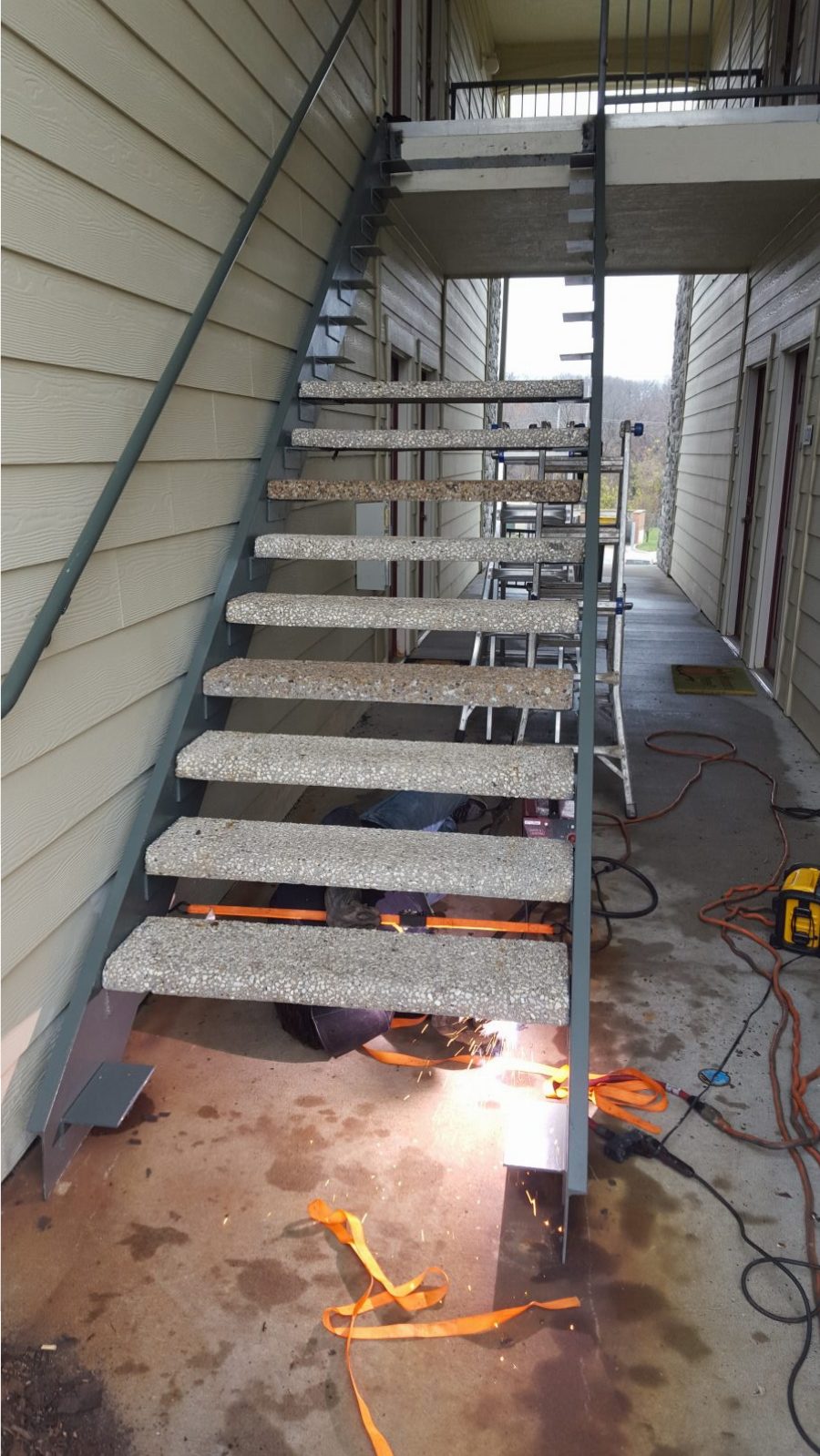 Kanas City Concrete Stairs Stair Treads Mobile Welding